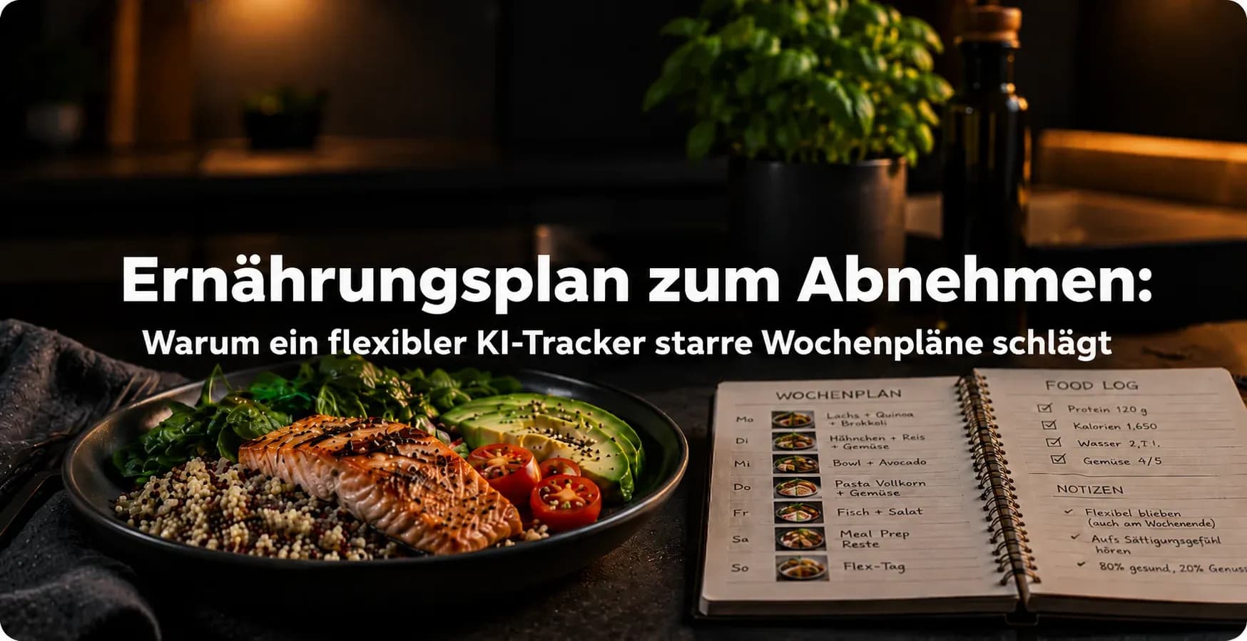 Ernährungsplan zum Abnehmen: Warum ein flexibler KI-Tracker starre Wochenpläne schlägt