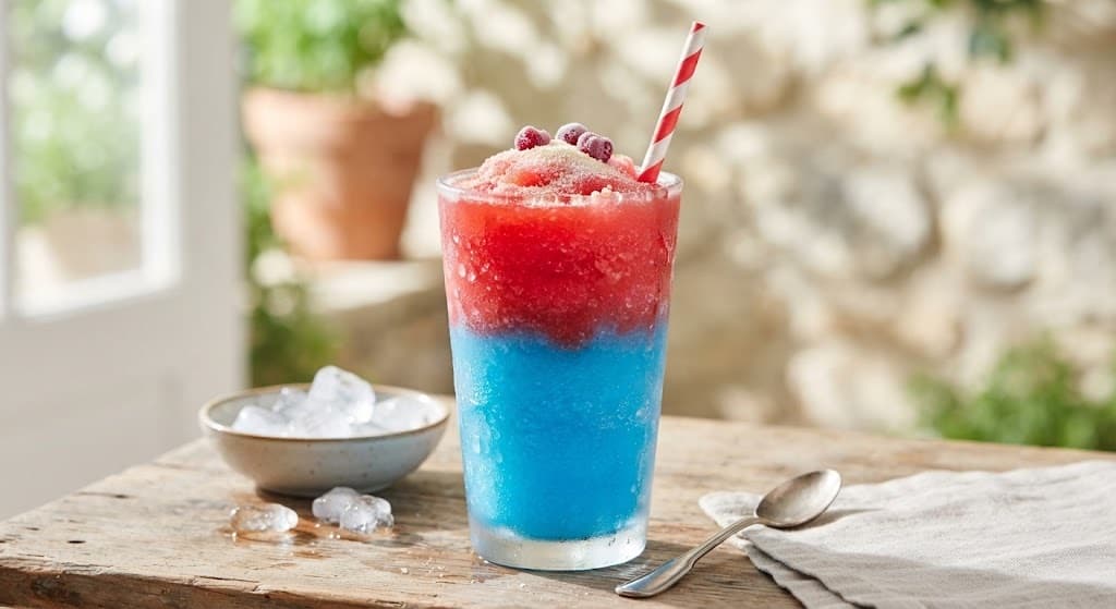 Apple & Cherry Layered Slushie