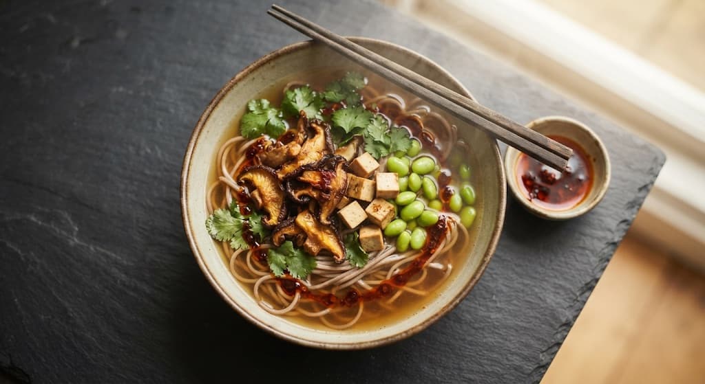 Ginger & Smoked Tofu Noodle Bowl
