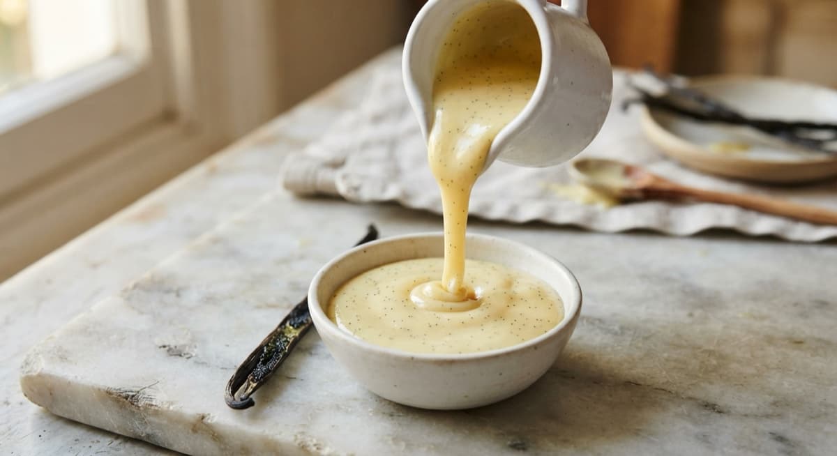 Real Vanilla Custard for Pouring
