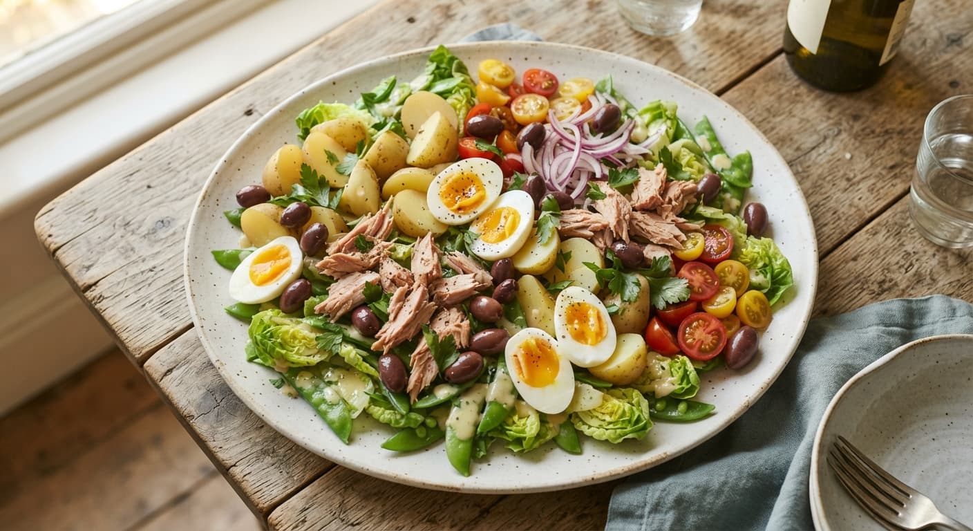 Tuna Niçoise with Air Fryer Boiled Eggs