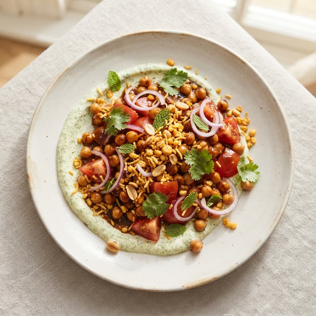 Tomato & Chickpea Chaat Salad