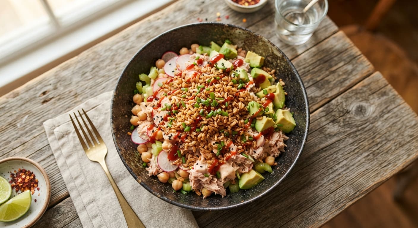 Tuna and Toasted Rice Chilli Crunch Bowl
