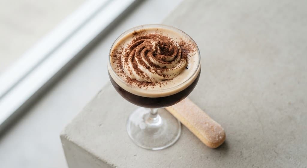 Espresso Martini with Tiramisu Cream