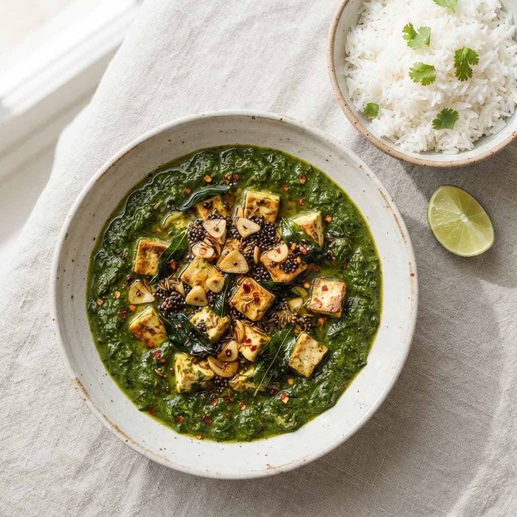 Tofu Spinach Saag Curry