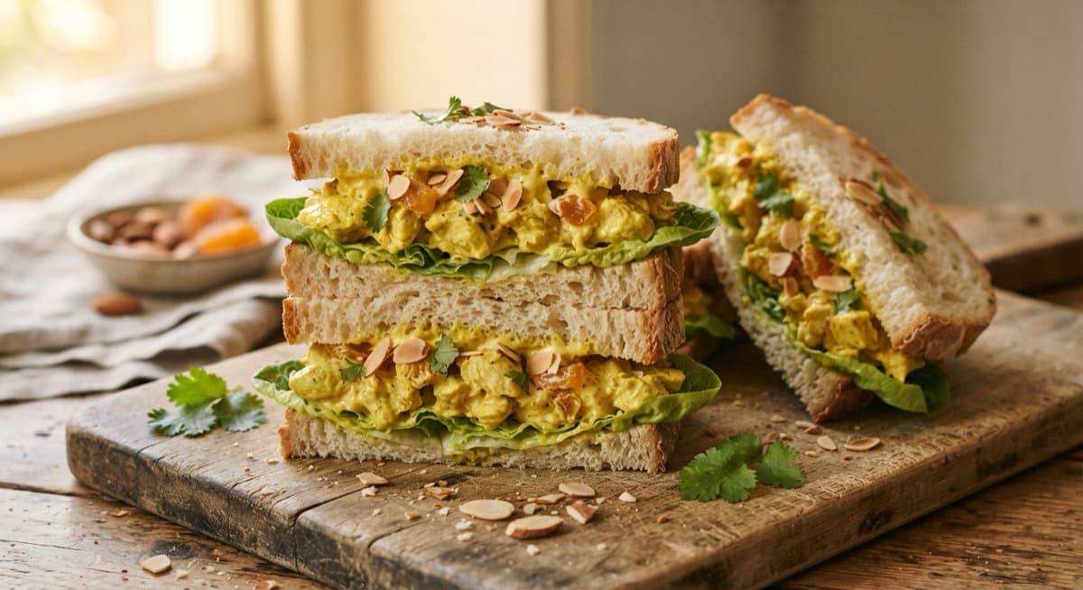 Coronation Chicken Sandwiches