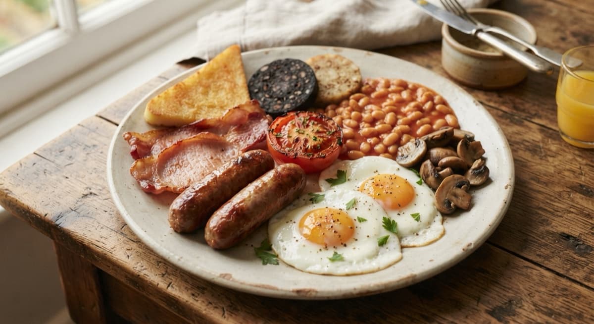 The Full English Fry-Up with Bloody Mary