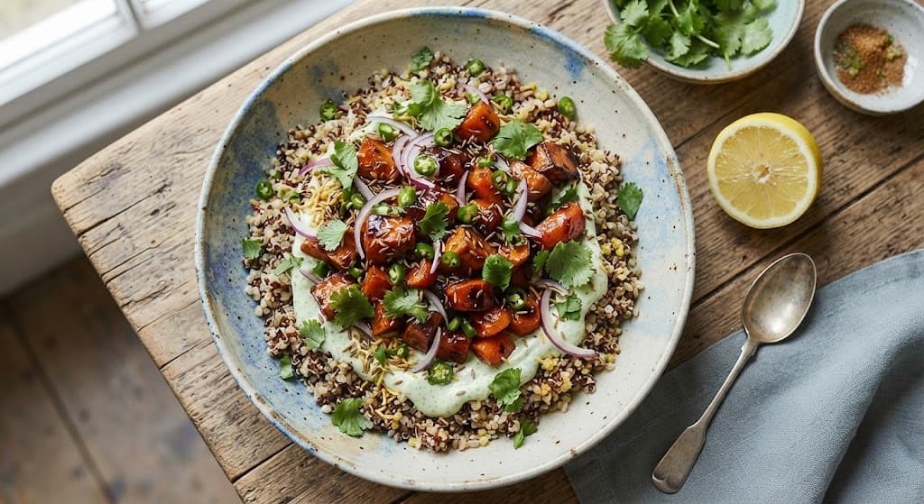 Tamarind Roasted Veg Grain Salad