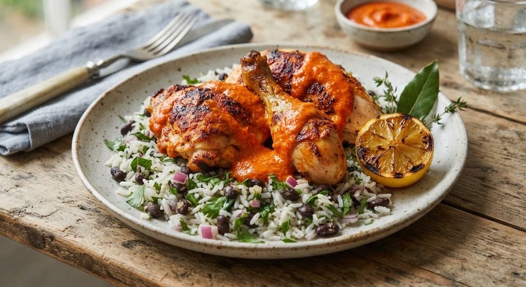 Peri Peri Chicken with Rice & Black Beans