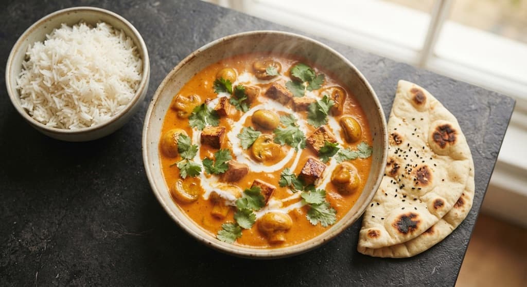 Mushroom & Tofu Butter Curry
