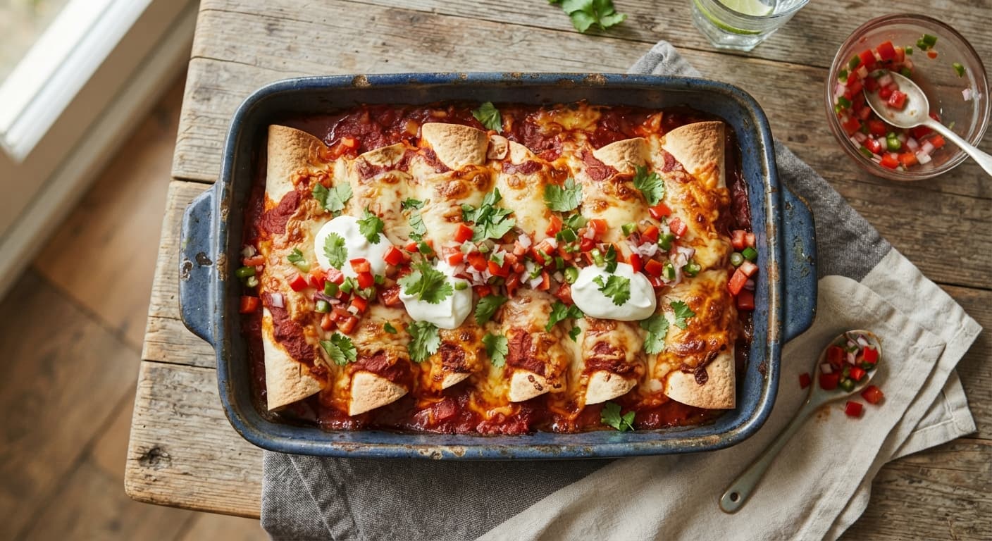 Tuna Melt Enchiladas