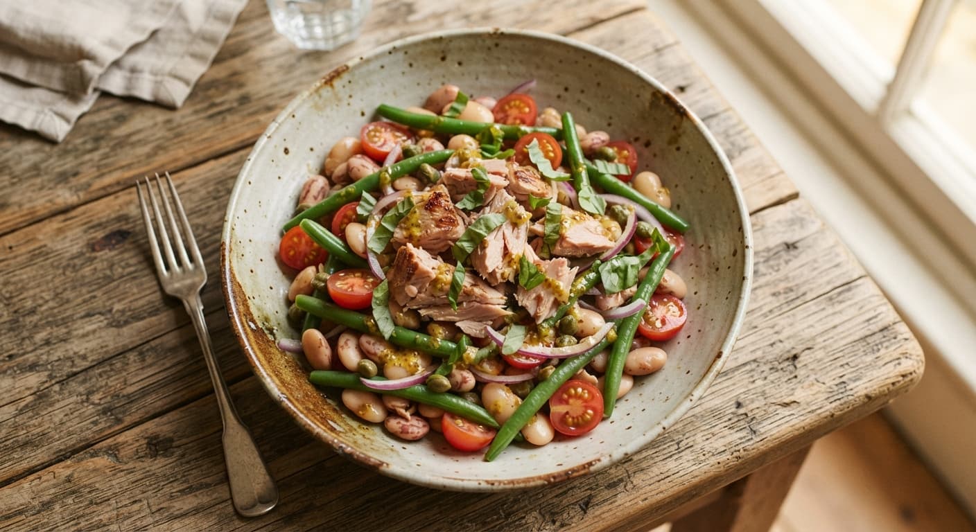Tuna and Bean Salad with Green Beans