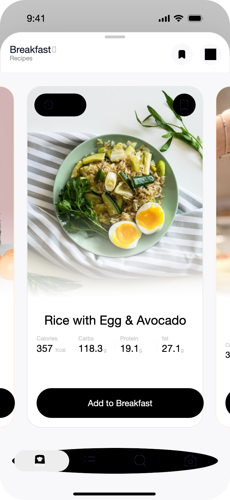 Diat recipes screen